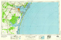 Corpus Christi Texas Historical topographic map, 1:250000 scale, 1 X 2 Degree, Year 1960