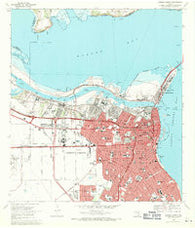 Corpus Christi Texas Historical topographic map, 1:24000 scale, 7.5 X 7.5 Minute, Year 1968