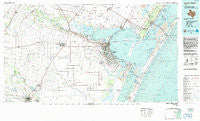 Corpus Christi Texas Historical topographic map, 1:100000 scale, 30 X 60 Minute, Year 1984