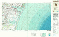 Corpus Christi Texas Historical topographic map, 1:250000 scale, 1 X 2 Degree, Year 1989