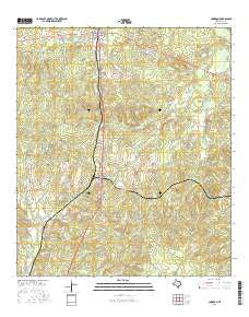 Corrigan Texas Current topographic map, 1:24000 scale, 7.5 X 7.5 Minute, Year 2016