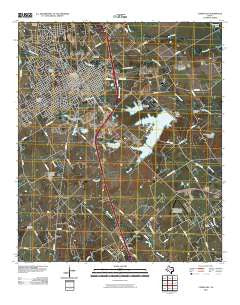 Corsicana Texas Historical topographic map, 1:24000 scale, 7.5 X 7.5 Minute, Year 2010