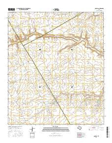 Coryell Texas Current topographic map, 1:24000 scale, 7.5 X 7.5 Minute, Year 2016