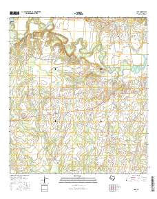 Cost Texas Current topographic map, 1:24000 scale, 7.5 X 7.5 Minute, Year 2016