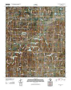 Cottondale Texas Historical topographic map, 1:24000 scale, 7.5 X 7.5 Minute, Year 2010