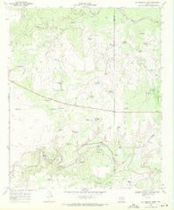 Cottonwood Creek Texas Historical topographic map, 1:24000 scale, 7.5 X 7.5 Minute, Year 1969