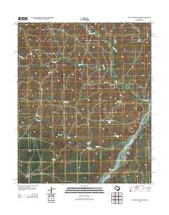 Cottonwood Camp Texas Historical topographic map, 1:24000 scale, 7.5 X 7.5 Minute, Year 2013