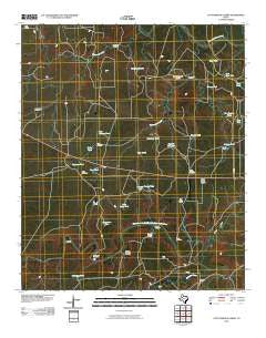 Cottonwood Creek Texas Historical topographic map, 1:24000 scale, 7.5 X 7.5 Minute, Year 2010