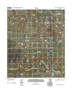 Cottonwood Creek Texas Historical topographic map, 1:24000 scale, 7.5 X 7.5 Minute, Year 2012