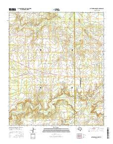 Cottonwood Creek Texas Current topographic map, 1:24000 scale, 7.5 X 7.5 Minute, Year 2016