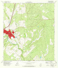 Cotulla Texas Historical topographic map, 1:24000 scale, 7.5 X 7.5 Minute, Year 1974