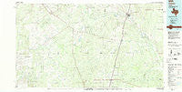 Cotulla Texas Historical topographic map, 1:100000 scale, 30 X 60 Minute, Year 1985