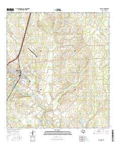 Cotulla Texas Current topographic map, 1:24000 scale, 7.5 X 7.5 Minute, Year 2016