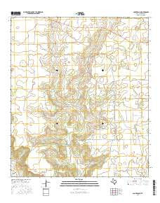 Coupe Ranch Texas Current topographic map, 1:24000 scale, 7.5 X 7.5 Minute, Year 2016