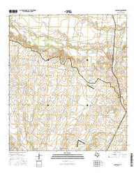 Coupland Texas Current topographic map, 1:24000 scale, 7.5 X 7.5 Minute, Year 2016