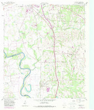 Courtney Texas Historical topographic map, 1:24000 scale, 7.5 X 7.5 Minute, Year 1958