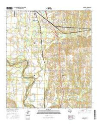 Courtney Texas Current topographic map, 1:24000 scale, 7.5 X 7.5 Minute, Year 2016