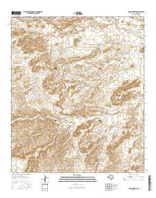 Cow Mountain Texas Current topographic map, 1:24000 scale, 7.5 X 7.5 Minute, Year 2016