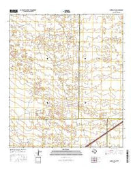 Cowden Place Texas Current topographic map, 1:24000 scale, 7.5 X 7.5 Minute, Year 2016