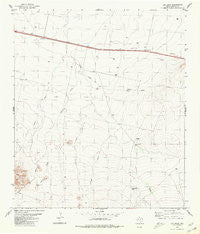 Cox Draw Texas Historical topographic map, 1:24000 scale, 7.5 X 7.5 Minute, Year 1980