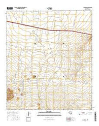Cox Draw Texas Current topographic map, 1:24000 scale, 7.5 X 7.5 Minute, Year 2016