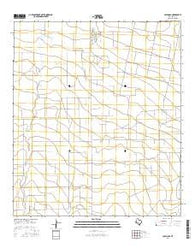 Coyanosa Texas Current topographic map, 1:24000 scale, 7.5 X 7.5 Minute, Year 2016
