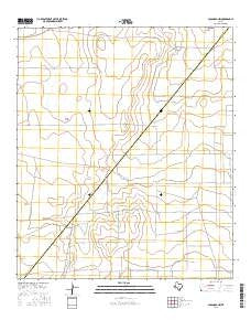 Coyanosa NW Texas Current topographic map, 1:24000 scale, 7.5 X 7.5 Minute, Year 2016
