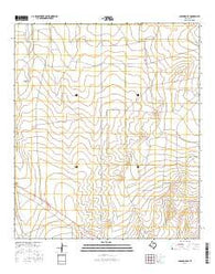 Coyanosa SE Texas Current topographic map, 1:24000 scale, 7.5 X 7.5 Minute, Year 2016
