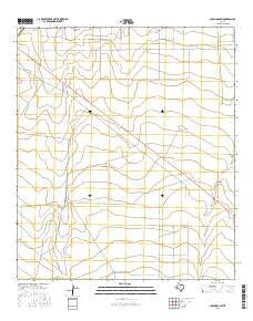 Coyanosa SW Texas Current topographic map, 1:24000 scale, 7.5 X 7.5 Minute, Year 2016