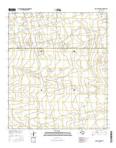 Coyote Corner Texas Current topographic map, 1:24000 scale, 7.5 X 7.5 Minute, Year 2016
