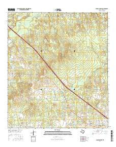 Crabbs Prairie Texas Current topographic map, 1:24000 scale, 7.5 X 7.5 Minute, Year 2016