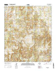 Crafton Texas Current topographic map, 1:24000 scale, 7.5 X 7.5 Minute, Year 2016