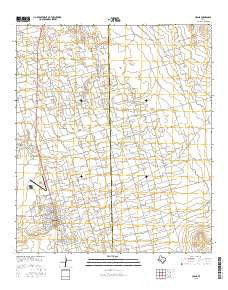 Crane Texas Current topographic map, 1:24000 scale, 7.5 X 7.5 Minute, Year 2016
