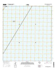 Crane Islands NW OE E Texas Current topographic map, 1:24000 scale, 7.5 X 7.5 Minute, Year 2016