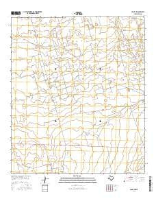 Crane NW Texas Current topographic map, 1:24000 scale, 7.5 X 7.5 Minute, Year 2016