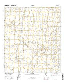 Crane SW Texas Current topographic map, 1:24000 scale, 7.5 X 7.5 Minute, Year 2016