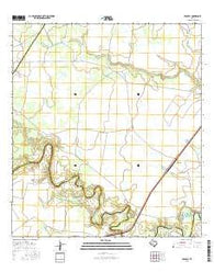 Cranell Texas Current topographic map, 1:24000 scale, 7.5 X 7.5 Minute, Year 2016
