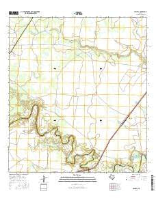 Cranell Texas Current topographic map, 1:24000 scale, 7.5 X 7.5 Minute, Year 2016
