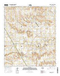 Cranfills Gap Texas Current topographic map, 1:24000 scale, 7.5 X 7.5 Minute, Year 2016