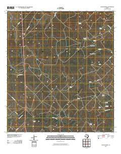 Crater Ridge Texas Historical topographic map, 1:24000 scale, 7.5 X 7.5 Minute, Year 2010