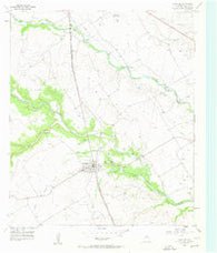 Crawford Texas Historical topographic map, 1:24000 scale, 7.5 X 7.5 Minute, Year 1957