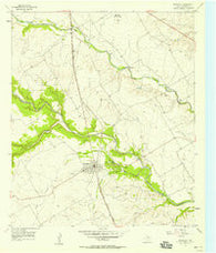Crawford Texas Historical topographic map, 1:24000 scale, 7.5 X 7.5 Minute, Year 1957