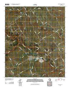 Crawford Texas Historical topographic map, 1:24000 scale, 7.5 X 7.5 Minute, Year 2010