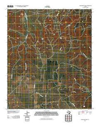 Crawford Slide Texas Historical topographic map, 1:24000 scale, 7.5 X 7.5 Minute, Year 2010