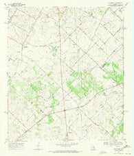 Creedmoor Texas Historical topographic map, 1:24000 scale, 7.5 X 7.5 Minute, Year 1968