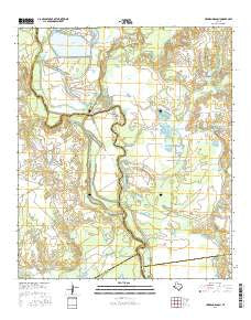 Creslenn Ranch Texas Current topographic map, 1:24000 scale, 7.5 X 7.5 Minute, Year 2016