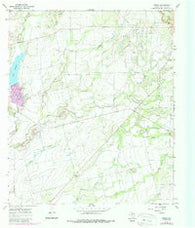 Crews Texas Historical topographic map, 1:24000 scale, 7.5 X 7.5 Minute, Year 1967