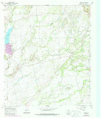 Crews Texas Historical topographic map, 1:24000 scale, 7.5 X 7.5 Minute, Year 1967