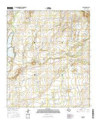 Crews Texas Current topographic map, 1:24000 scale, 7.5 X 7.5 Minute, Year 2016