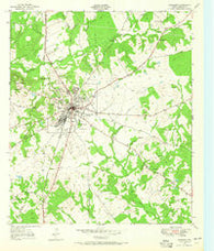 Crockett Texas Historical topographic map, 1:24000 scale, 7.5 X 7.5 Minute, Year 1950